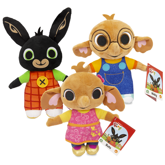 Peluche Bing, Flop, Sula, Charlie e Amma da 20 cm - The Toys Store