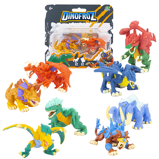 Dinofroz coppia di mini personaggi