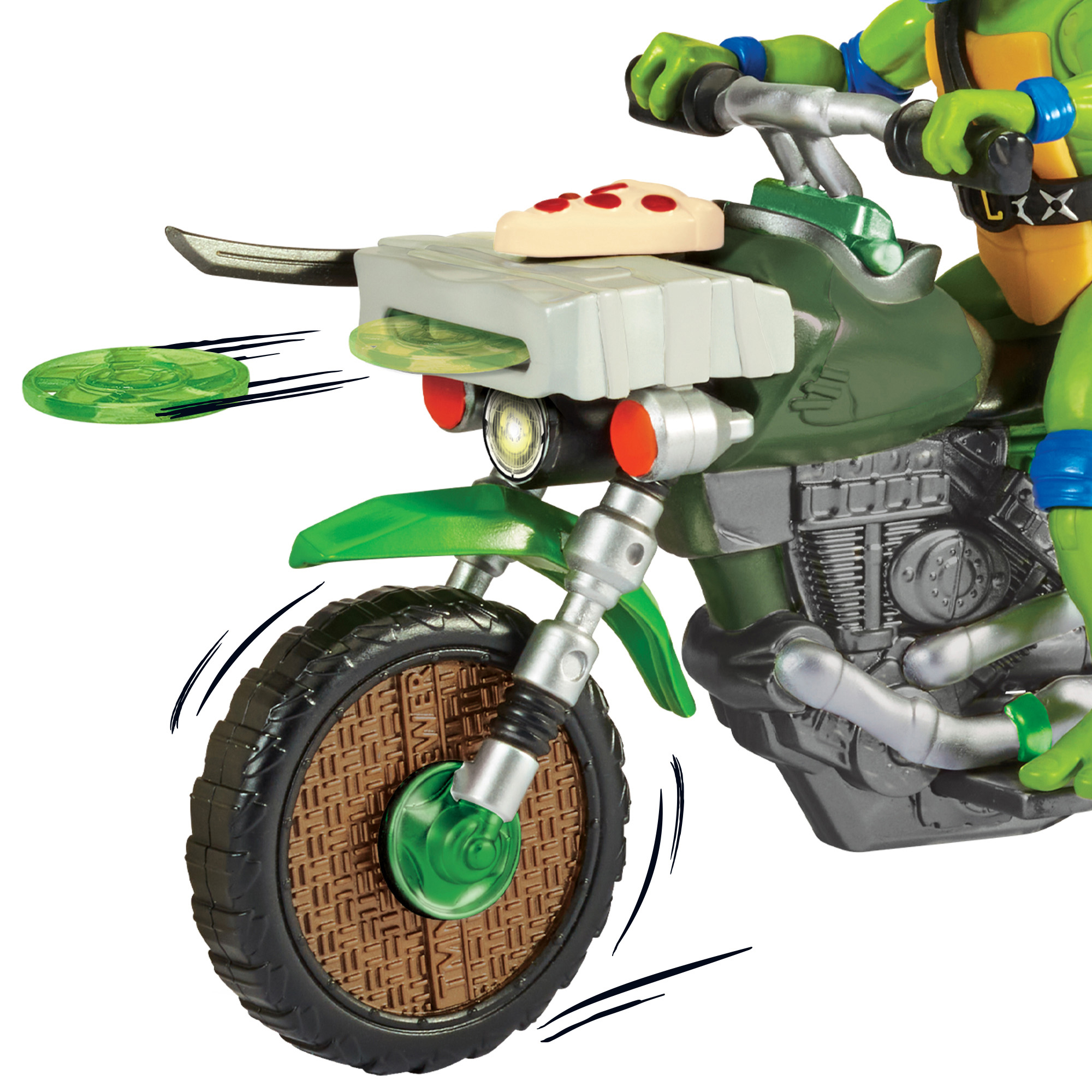 Giochi Preziosi Teenage Mutant Ninja Turtles Moto Con Funzione  Combattimento E Personaggio Incluso Tartarughe Ninja