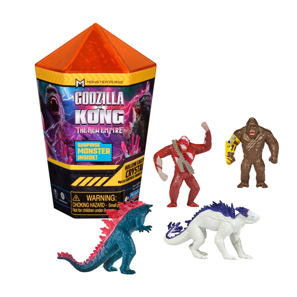 Godzilla x Kong mini personaggi in cristallo